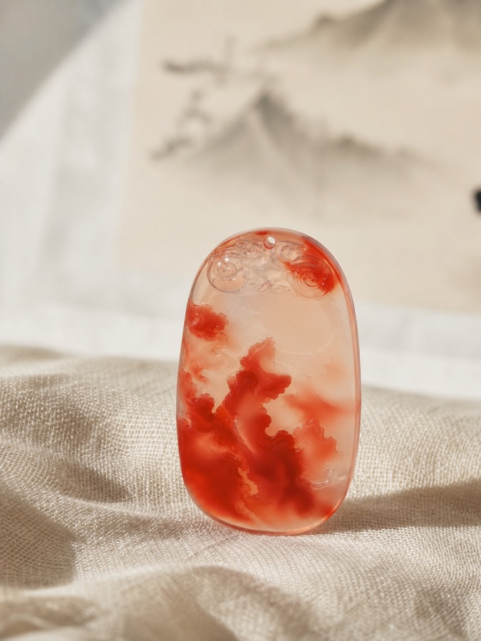 冰飘里的红，像慢慢化开